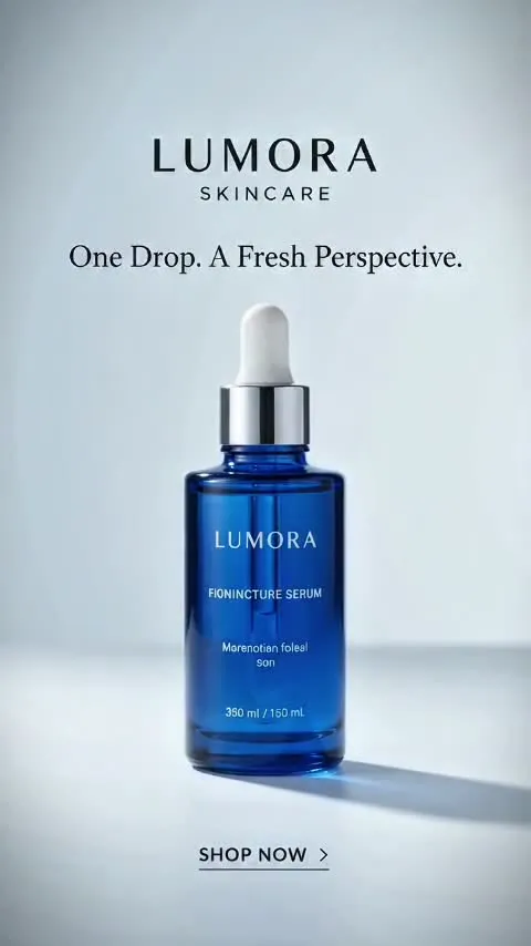 Lumora serum ad poster